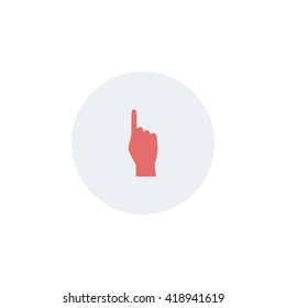 Icon hand with index finger extended.