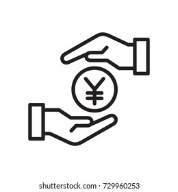 icon hand money