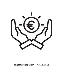 icon hand money