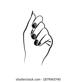 Icon hand nails manicure line