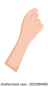 icon of hand on white background