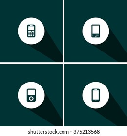 icon hand phone for Web and Mobile