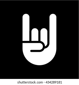 Icon Hand. Rock And Roll Sign
