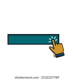 icon hand set. hand cursor. click vector icon. hand click. pointer. flat design style. indicating signs and symbols. vector template design