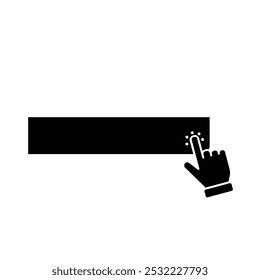 icon hand set. hand cursor. click vector icon. hand click. pointer. simple design style. indicating signs and symbols. vector template design