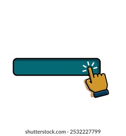 icon hand set. hand cursor. click vector icon. hand click. pointer. flat design style. indicating signs and symbols. vector template design