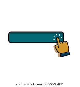 Conjunto de manos. cursor de mano. icono de Vector de Hacer clic. Hacer clic de mano. puntero. estilo de diseño plano. signos y símbolos indicativos. diseño de Plantilla de Vector