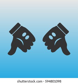 Icon of the hand that says "bad"