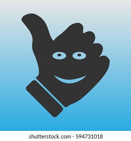 Icon of the hand that says "good"