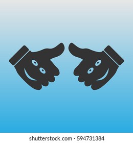 Icon of the hand that says "good"