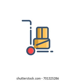 icon hand trolley
