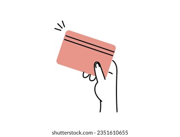 Icon of a hand trying to use a card