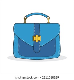 Icon Of Handbag Beauty Fashion Girl Vector 