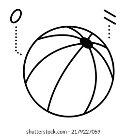 Ein Symbol für Handballliniendesign 