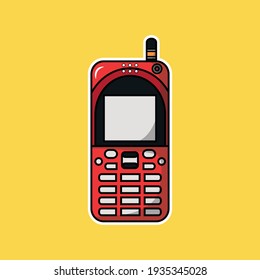 Icon Handphone Flat Design Cute