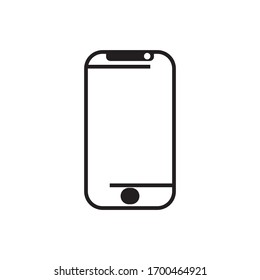 icon handphone vector with white background and black collor from eps 10