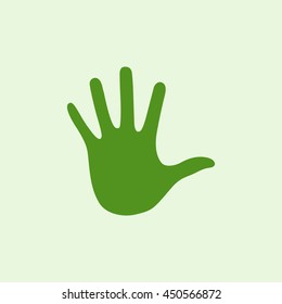 Icon handprint.