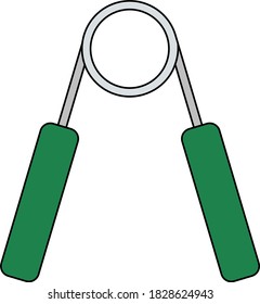 Icon Of Hands Expander. Editable Outline With Color Fill Design. Vector Illustration.