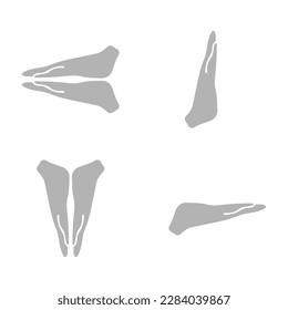icono de las manos, oración, sobre un fondo blanco, ilustración vectorial