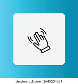 Ícone de mãos esfregando-se juntos, indicando que o produto deve ser uniformemente aplicado à mão para alcançar os melhores resultados.