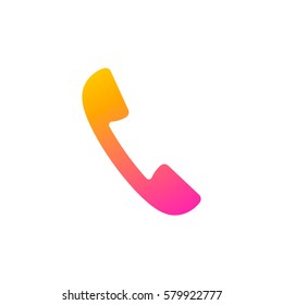 icon handset. vector illustration. flat style.
