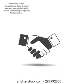 Icon of handshake sign.