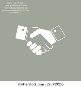 Icon of handshake sign.