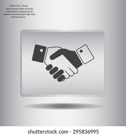 Icon of handshake sign.