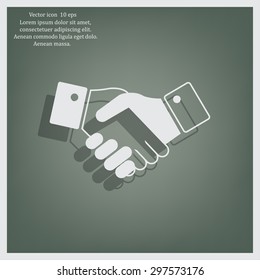 Icon of handshake sign.