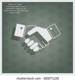 Icon of handshake sign.