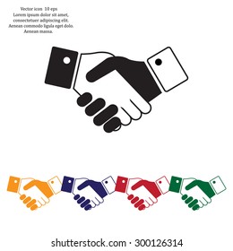 Icon of handshake sign.