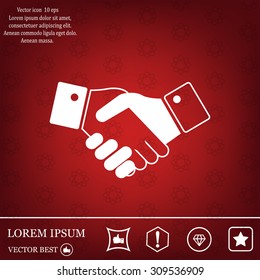 Icon of handshake sign.