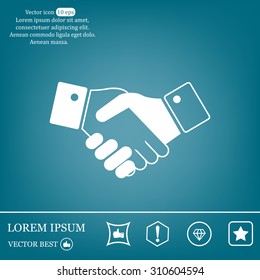 Icon of handshake sign.