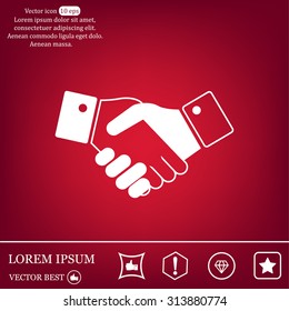 Icon of handshake sign.