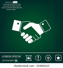 Icon of handshake sign.