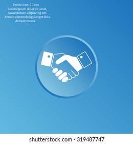 Icon of handshake sign.