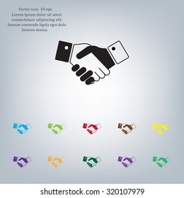 Icon of handshake sign.