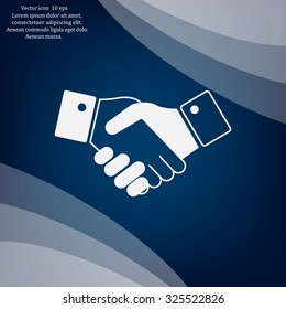 Icon of handshake sign.