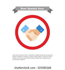 Icon of handshake sign