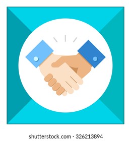 Icon of handshake sign