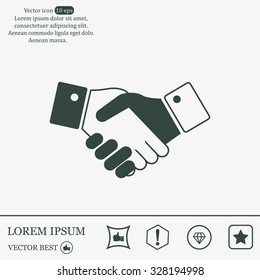 Icon of handshake sign.