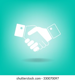 Icon of handshake sign.