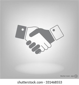 Icon of handshake sign.