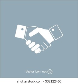 Icon of handshake sign.