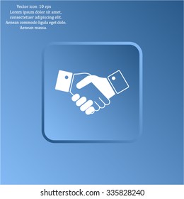 Icon of handshake sign.