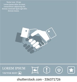 Icon of handshake sign.