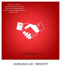 Icon of handshake sign.