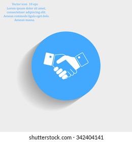 Icon of handshake sign.