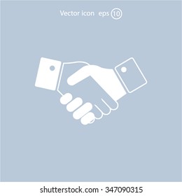 Icon of handshake sign.