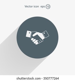 Icon of handshake sign.